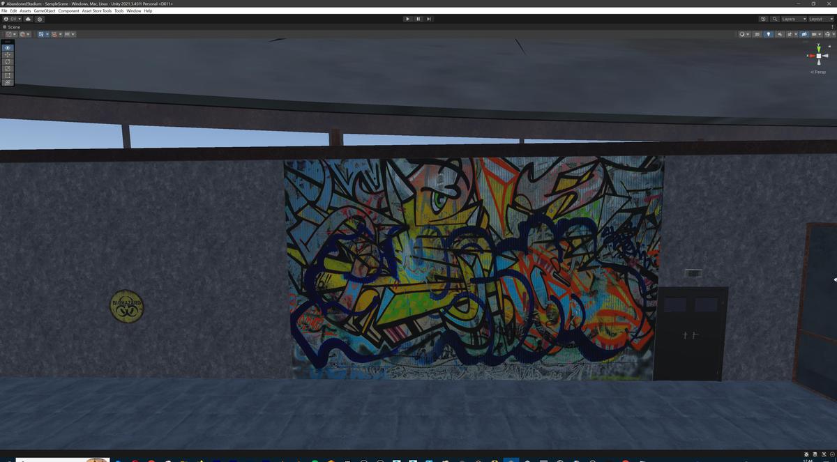 Abandoned Post-Apocalyptic Football Stadium - Modular Environment 3d Level