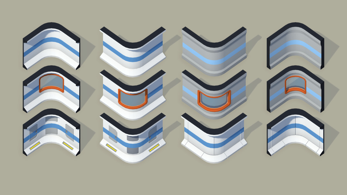 Sci-Fi Interior Modular Kit Bundle 01