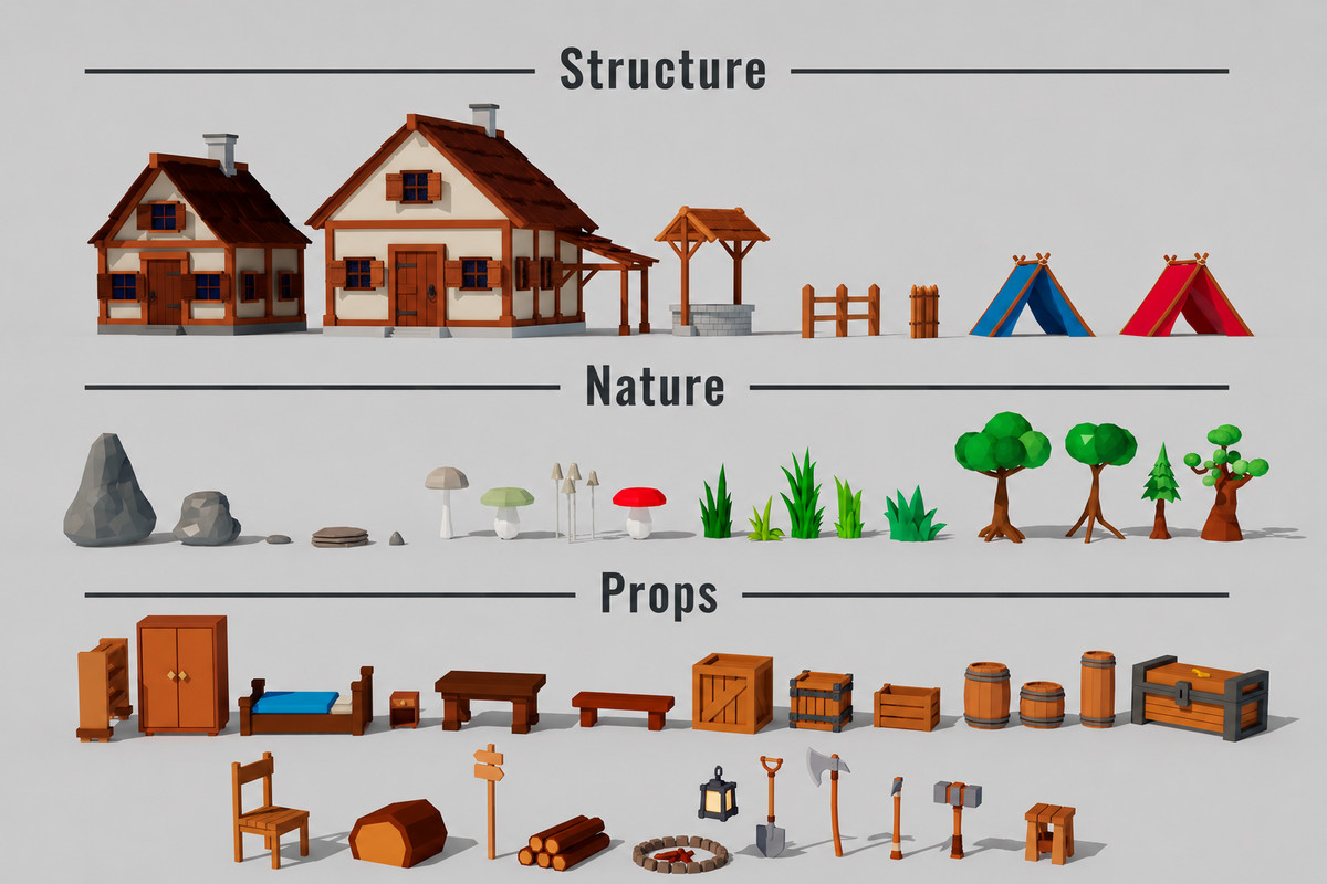 Stylized Medieval Environment Pack