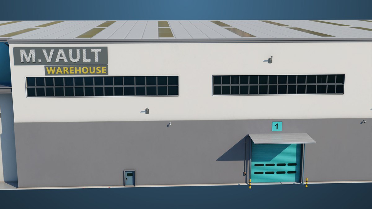 Logistic Cargo Warehouse Interior and Exterior URP HDRP Textures