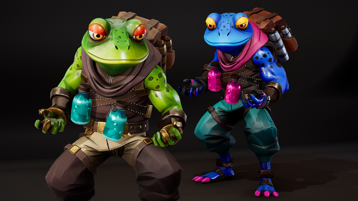 Stylized Alchemist Frog – Fantasy Character Pack (3 Skins)