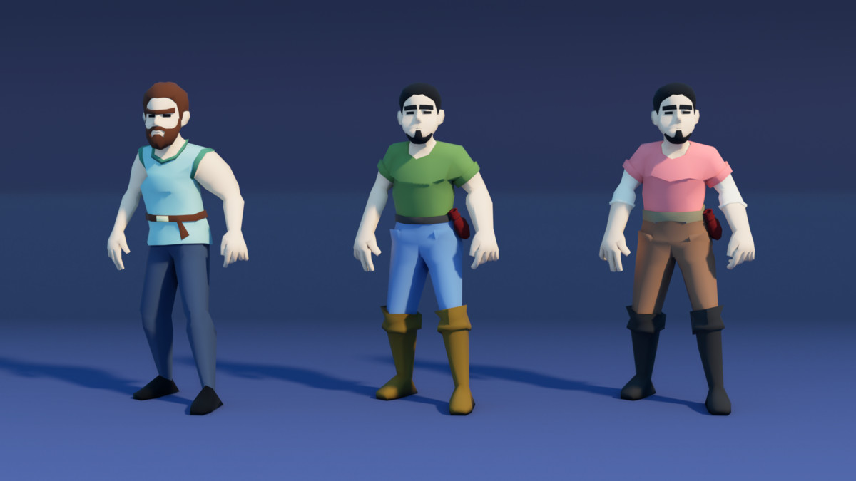 Medieval Low Poly Characters - Stylized Pack