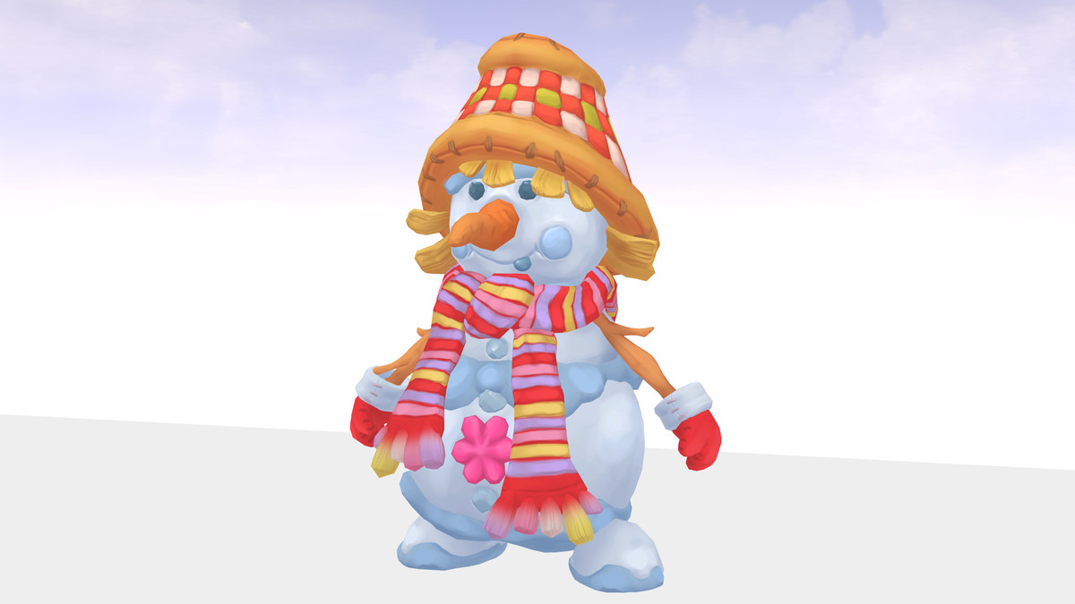 snowman with hat