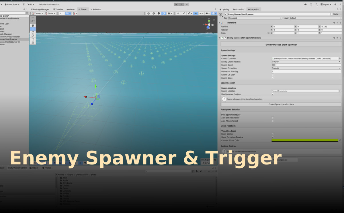 Enemy Masses | Massive Crowds, 1-Click Enemy AI, RTS Formations & Controller
