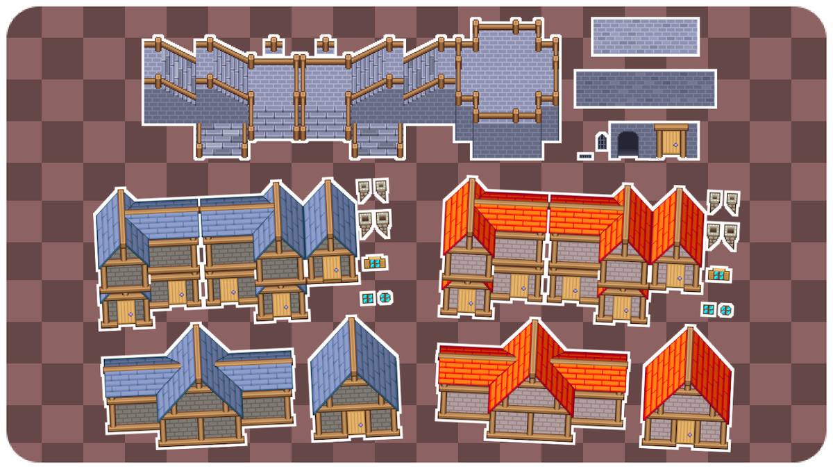 2D 16x16 Tilesets Collection Pack