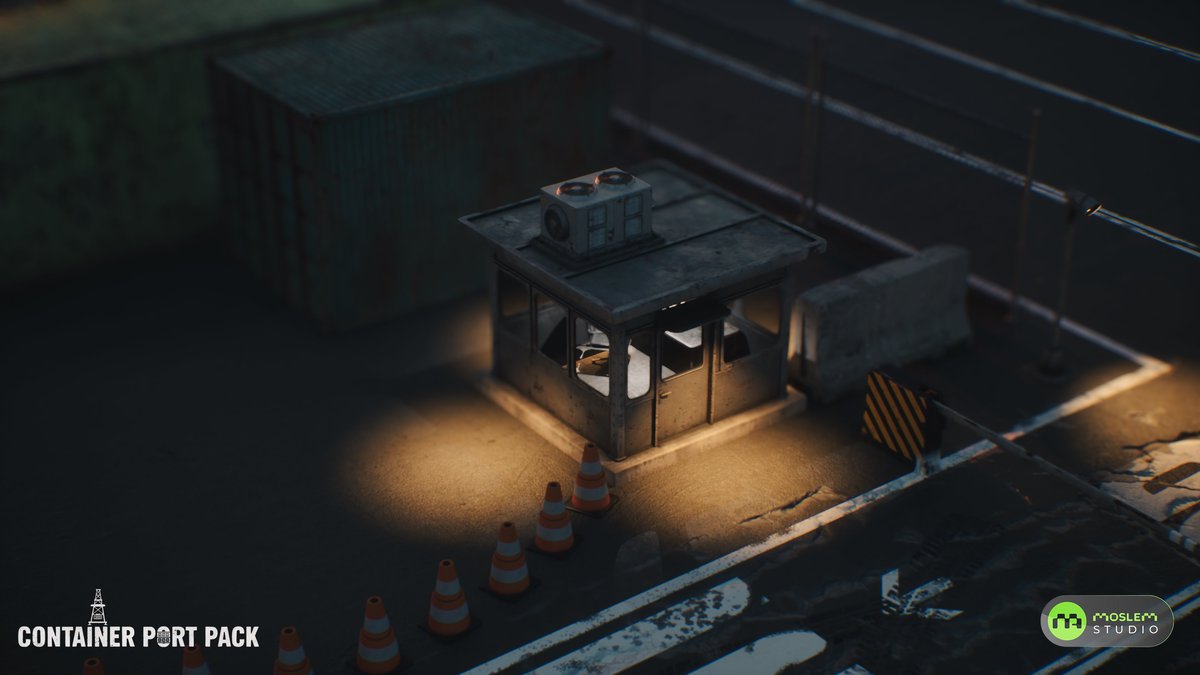 Realistic Modular Container Port Environment