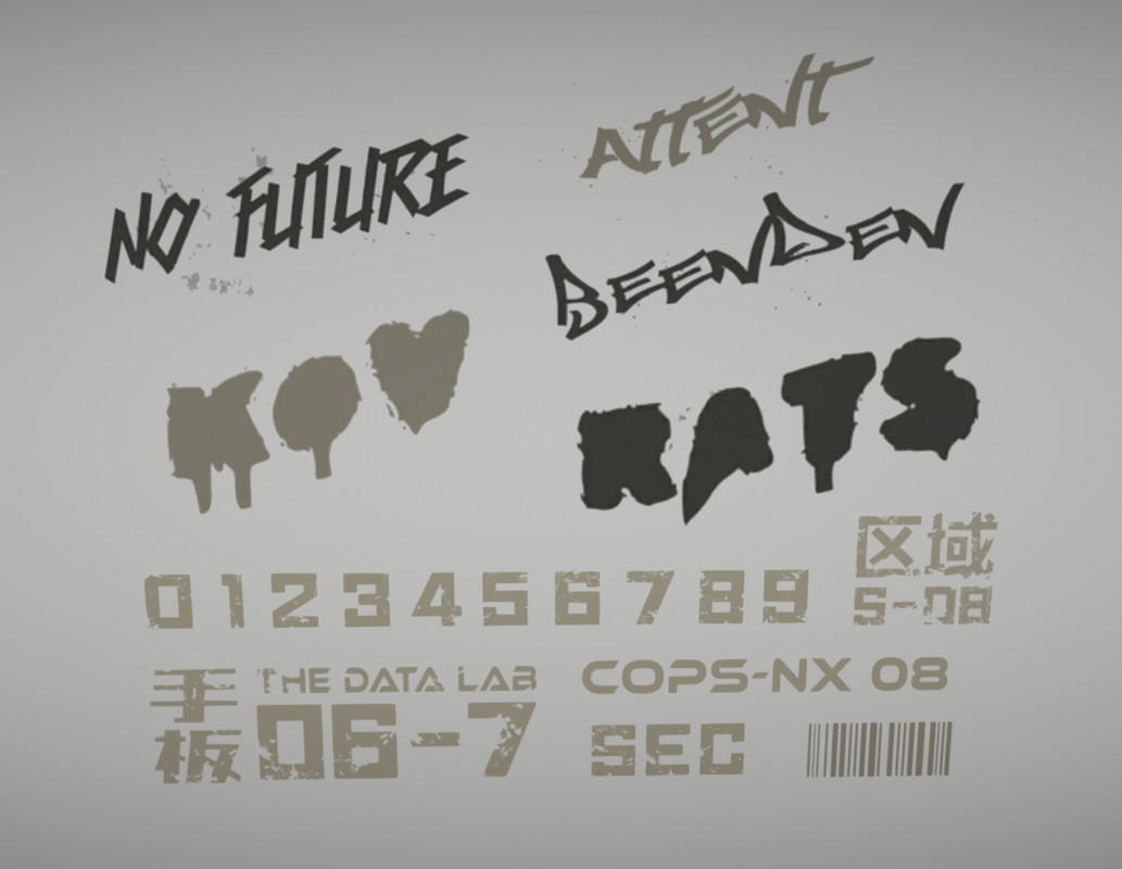 Cyberpunk Armory - Low Poly