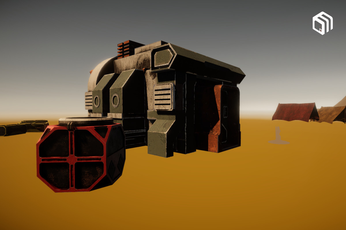 URP Desert Environment: Modular Outpost, Shelters, Props & VFX