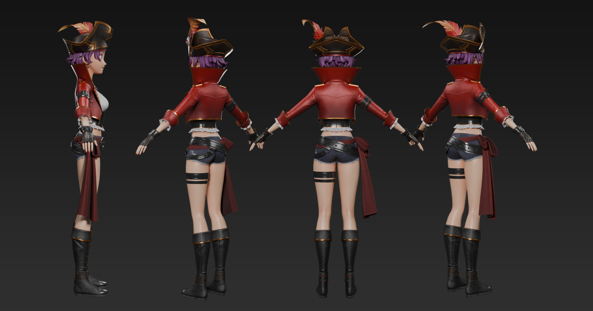 HQ Pirate Queen (well-proportioned figure)