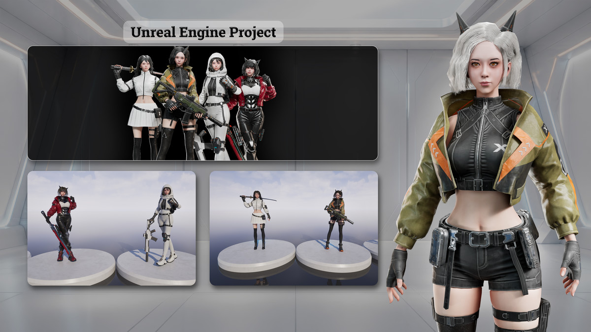 Cyberpunk & Sci‑Fi Female Operatives - Volume 1
