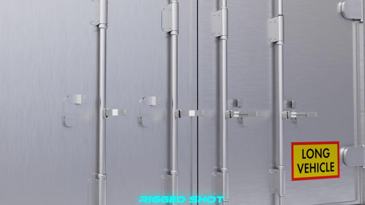 Curtainsider Semi Trailer URP HDRP Textures