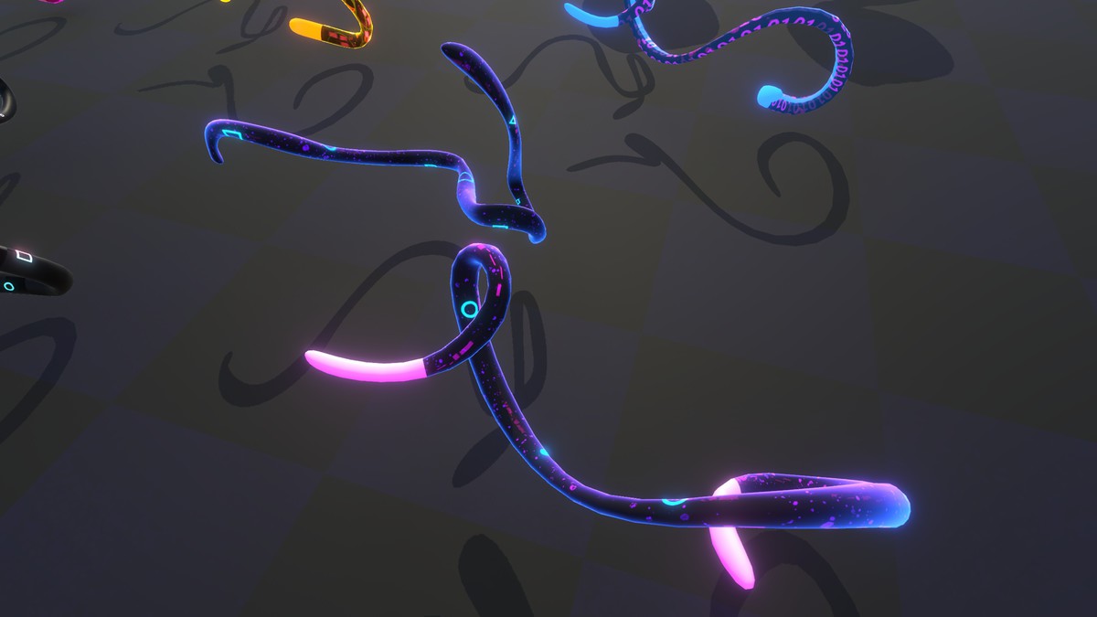 Neon Cyber Viruses