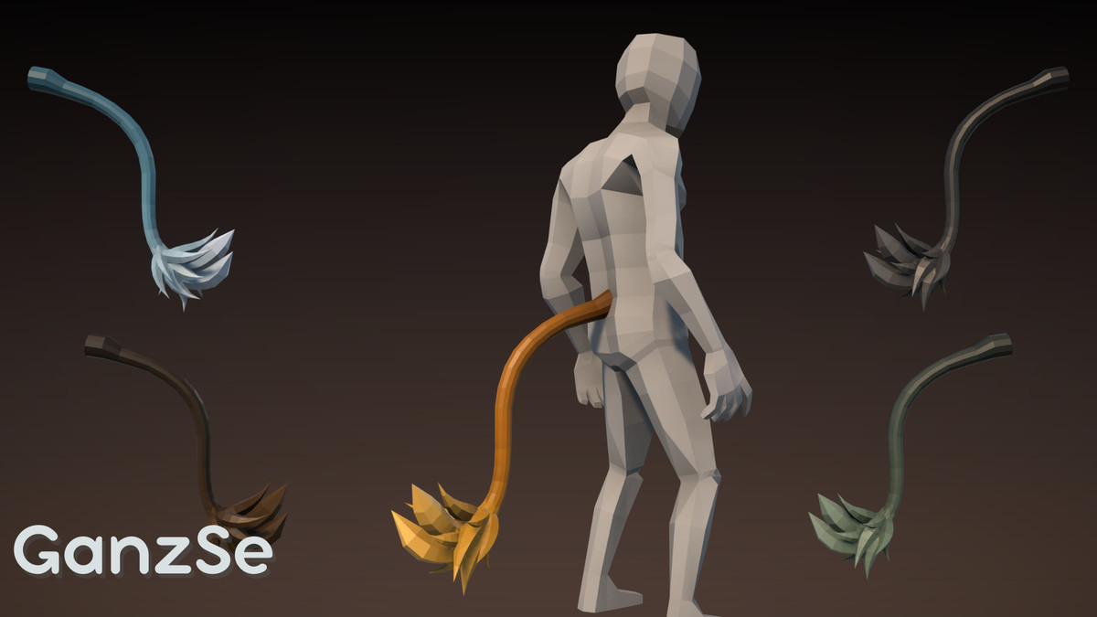GanzSe Tails - Fantasy Low Poly Pack