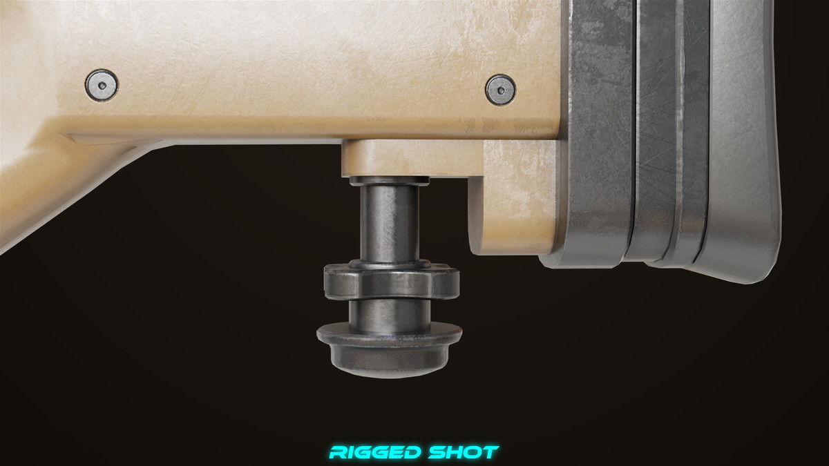 Sniper Rifle 03 Sandal URP HDRP Textures