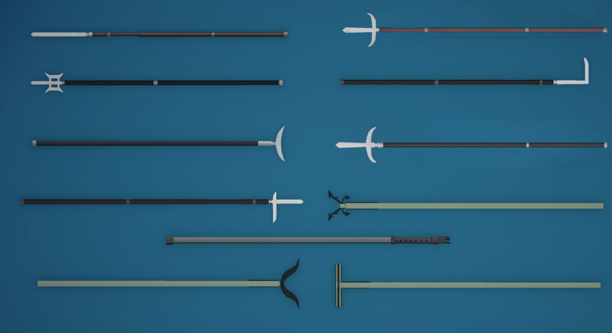 Low Poly Ronin and Japanese Weapons Pack