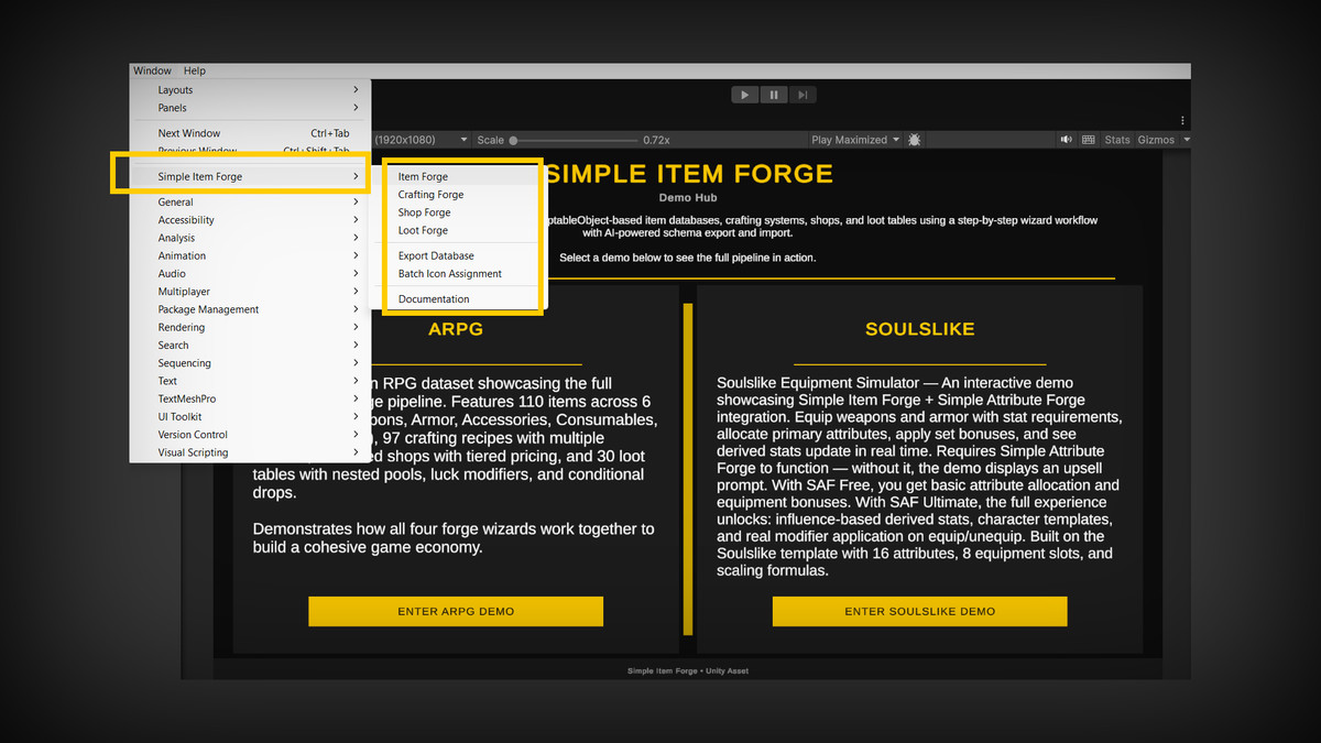 Simple Item Forge: No-Code Item, Crafting, Shop & Loot Generator w/ JSON Export