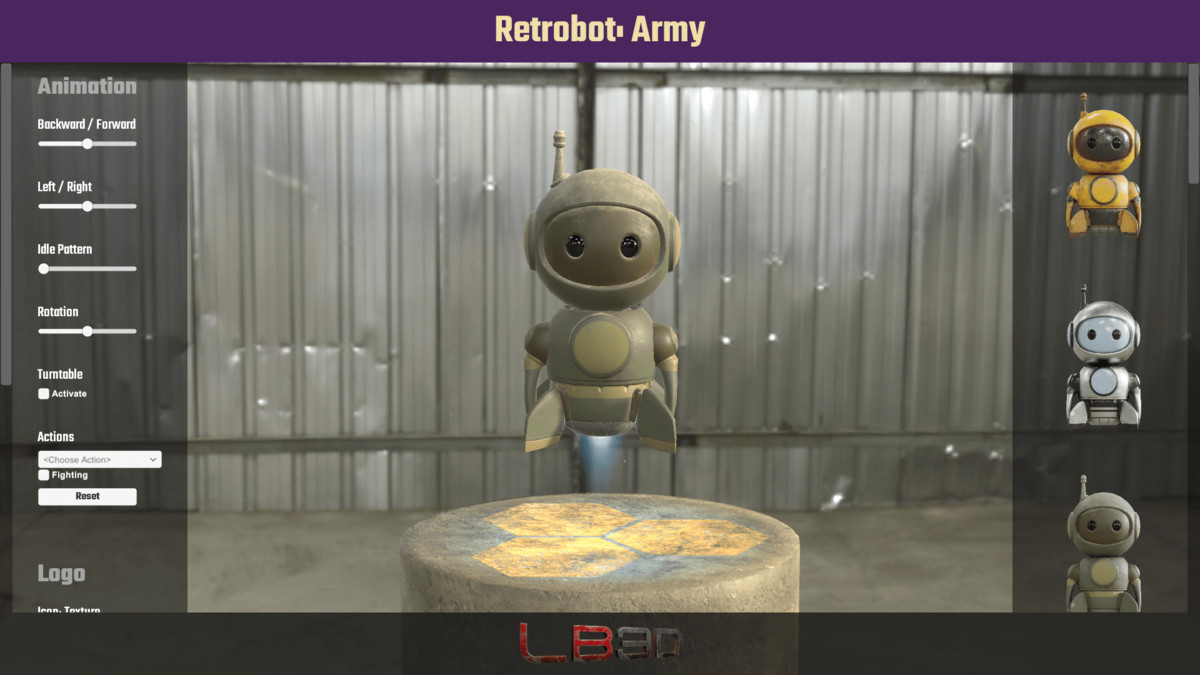 Retrobot, Game and App Character, Robot Mascot