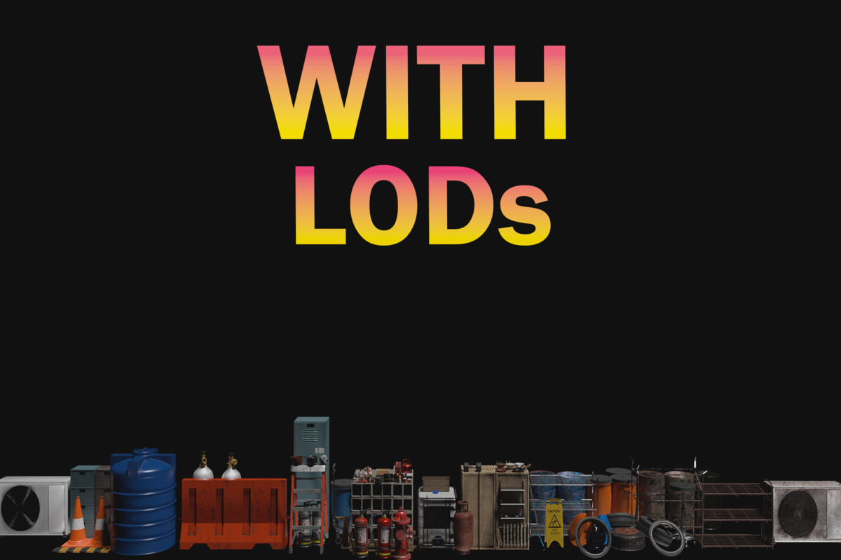 100+ realistic MEGA props pack