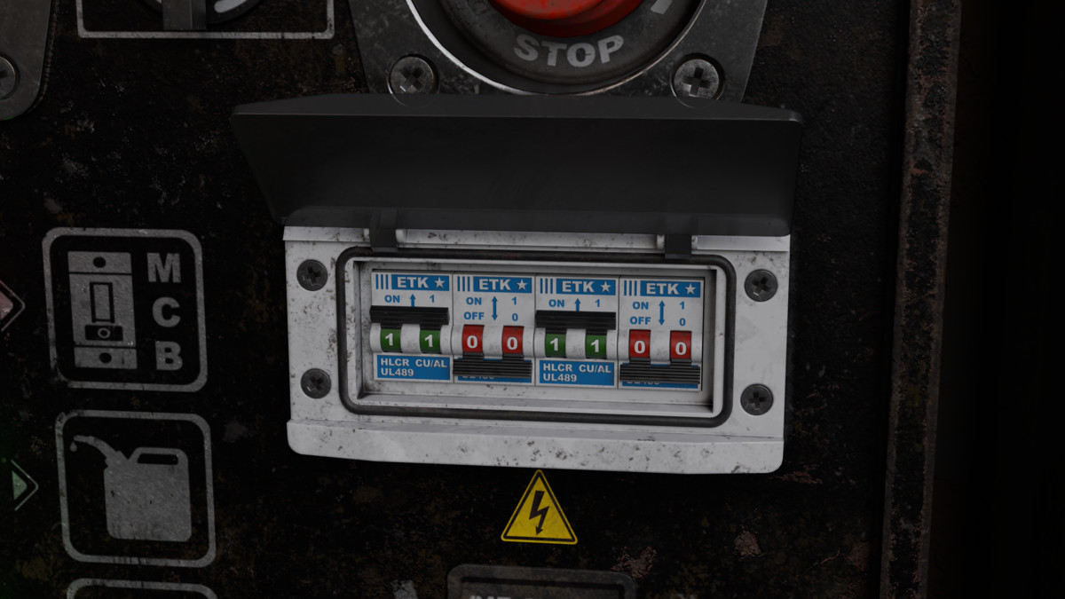 Diesel Generator (Interactive - Game ready)
