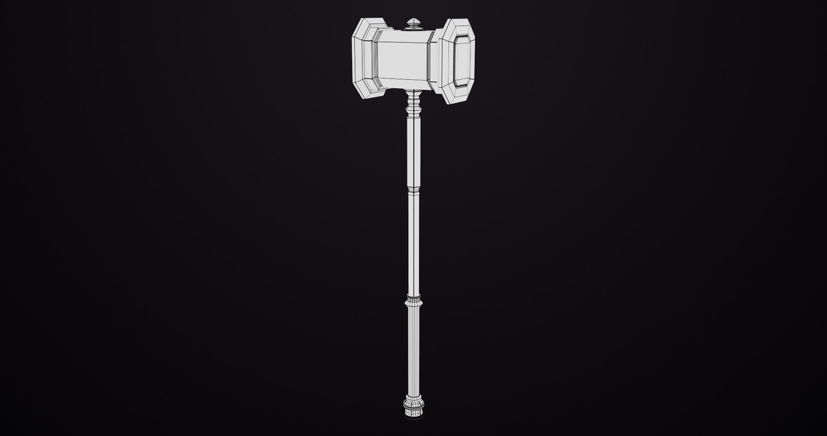 5 Battle Hammers Collection URP HDRP Textures