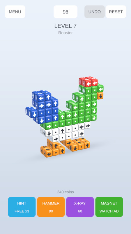 Cube Arrow Away: 3D Blocks Puzzle
