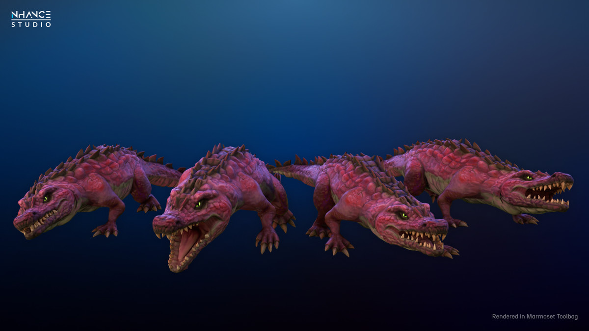 Stylized Fantasy Crocodile
