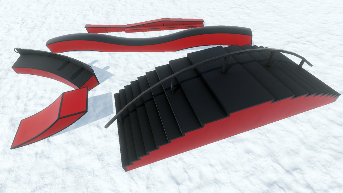 Snowboards & Jump Ramps