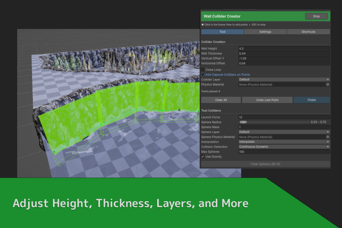 Wall Collider Creator - Build, Test & Apply