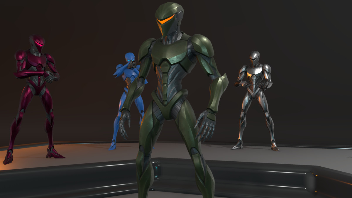 Sci-Fi Robot Character Pack | 4 Humanoid Units | Customizable
