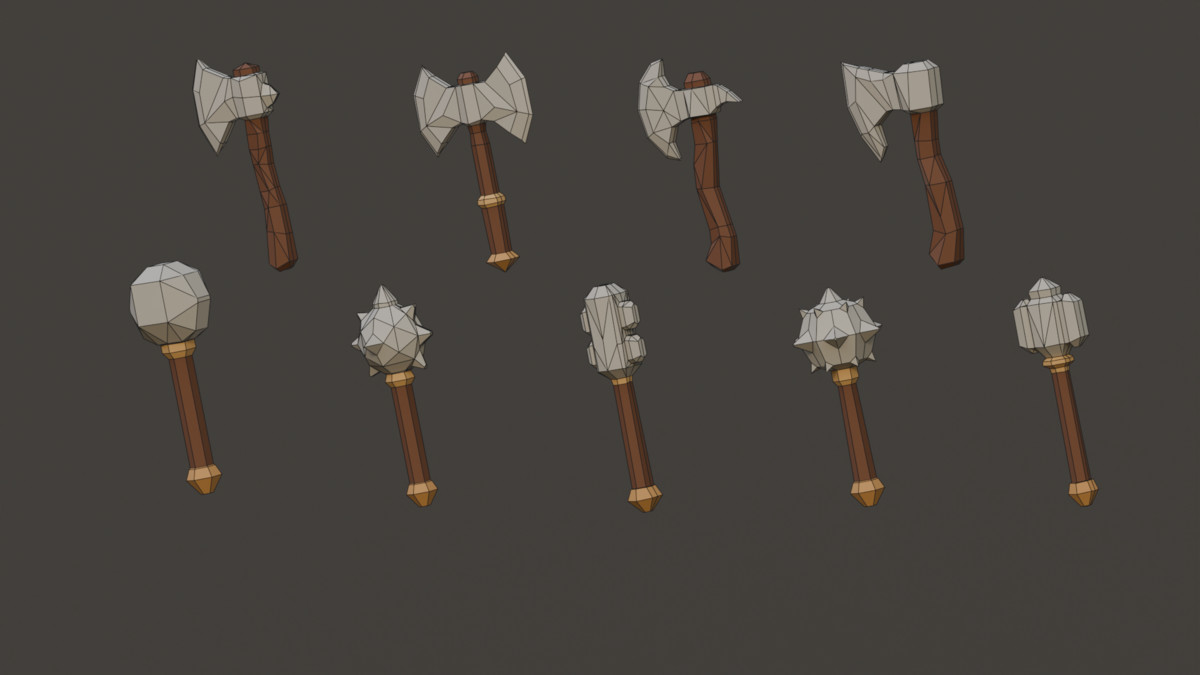 Fantasy Melee Weapons - Low Poly Pack