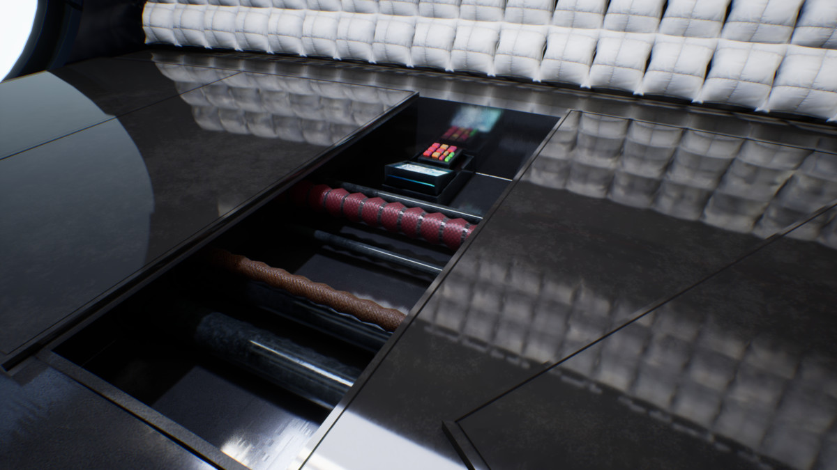 Futuristic Spaceship Curved Corridors – Modular Sci-Fi Environment