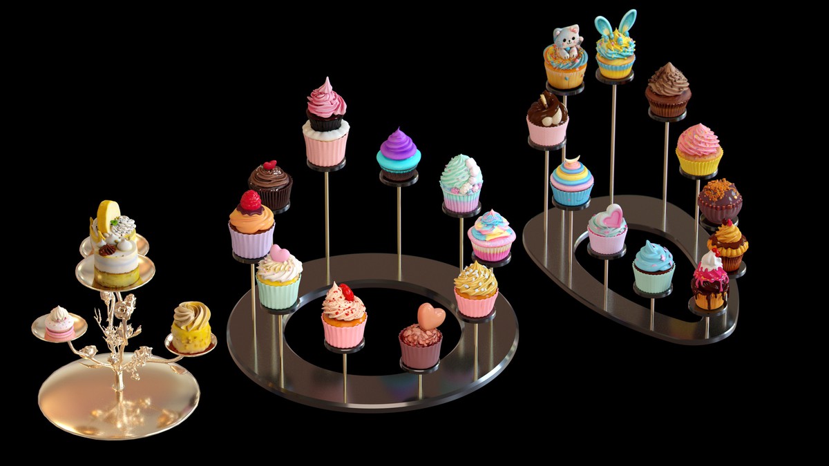 Sweet Dessert Asset Pack (Donuts, Cupcakes, Cake, Ice Cream, Candy)