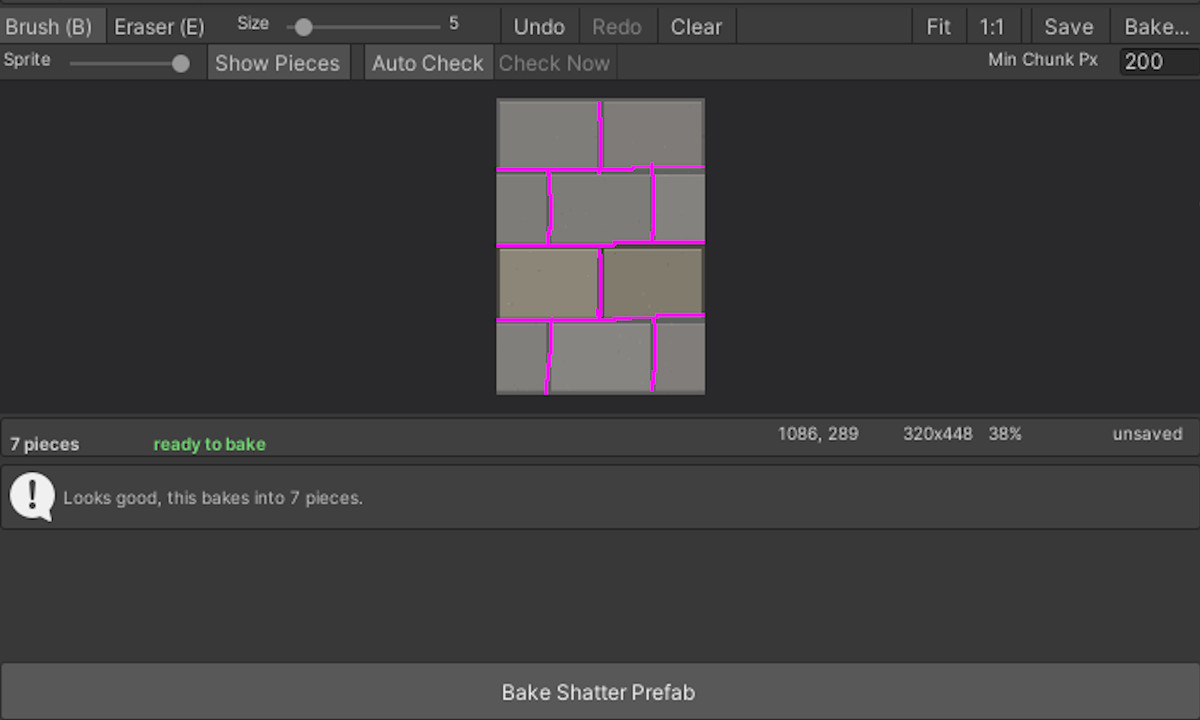 Crack Painter 2D — Sprite Shatter & Break Tool