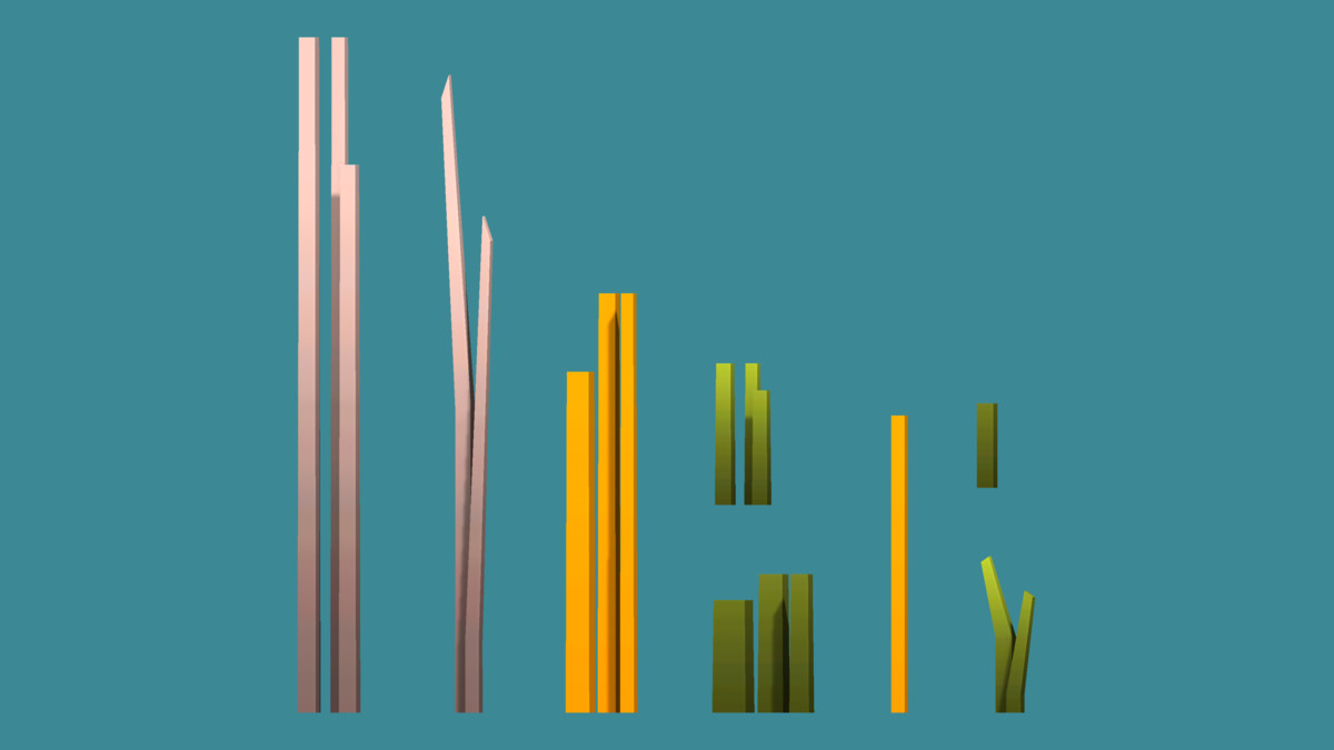 Low Poly Stylized Tiny Forest