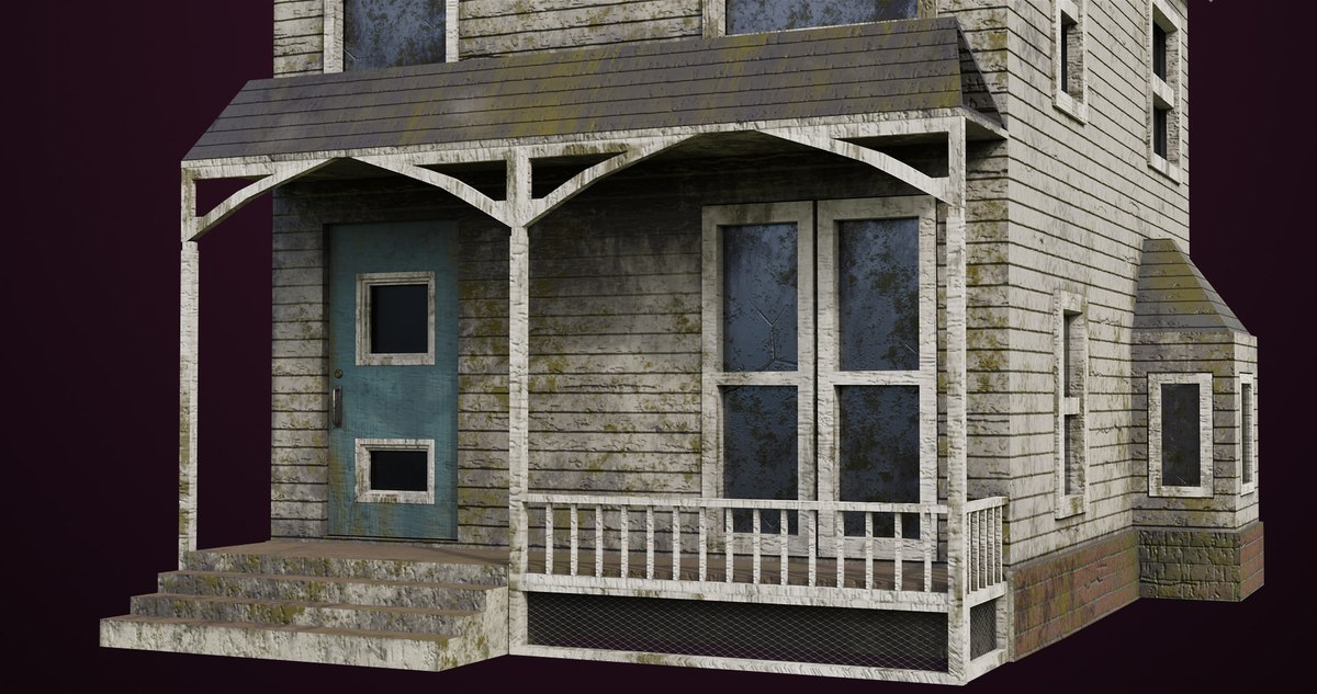 Old Dusty Vintage House 01 URP HDRP Textures