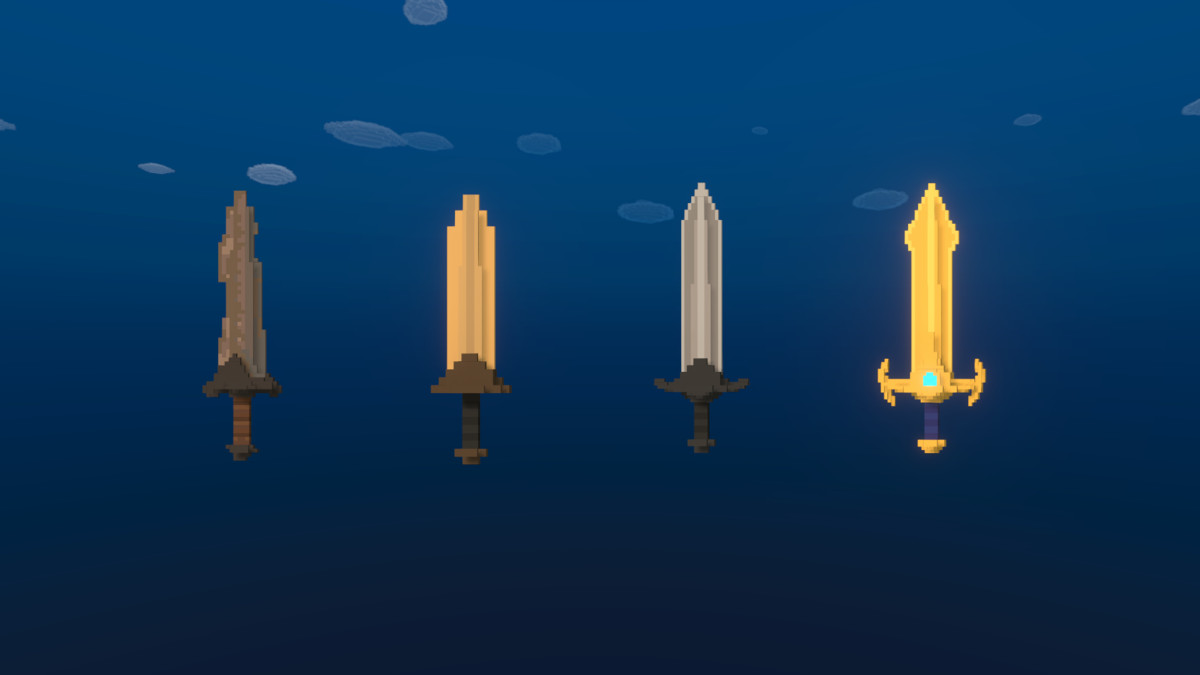 Fantasy Weapons & Tools Pack FULL — Voxel style medieval tiered collection
