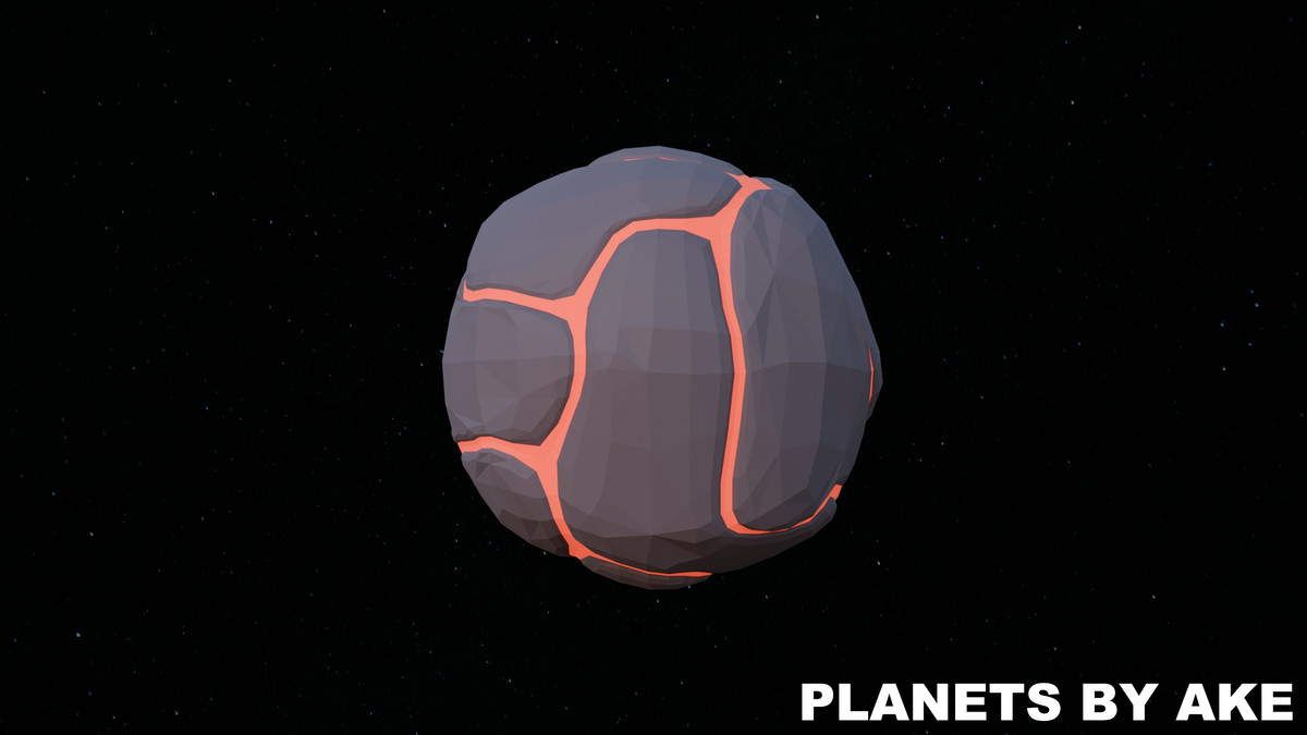 Low Poly Planets by Ake