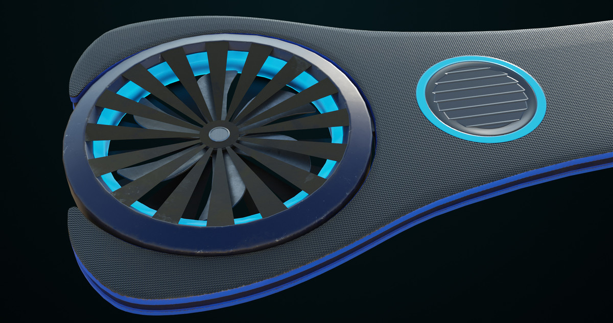 Sci Fi Hoverboard 3 URP HDRP Textures