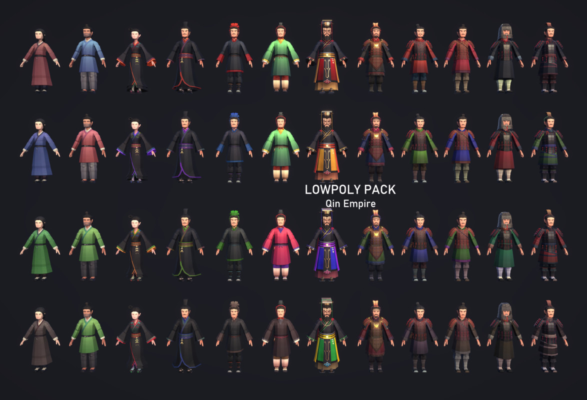 LowpolyPack_Qin Empire