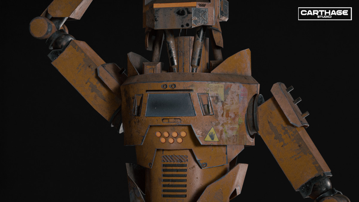 Screen-Head Vendor Robot NPC