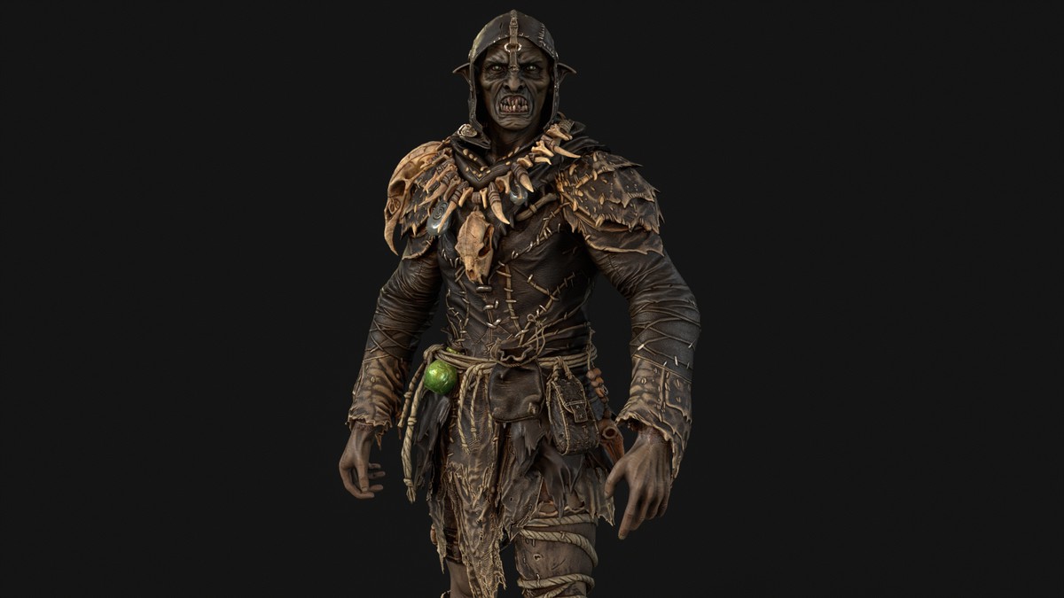 Orc Archer Game Ready