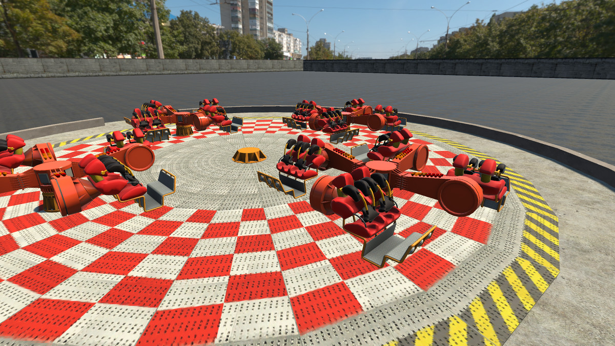 High Detail Fairground Ride 01 - PowerRider