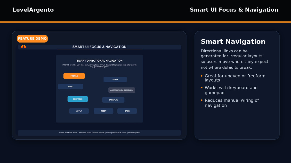 Smart UI Focus & Navigation