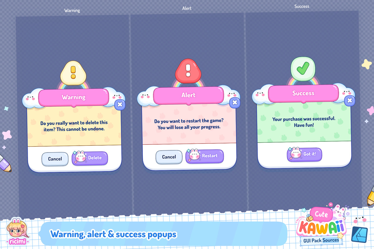 Cute Kawaii GUI Pack Sources