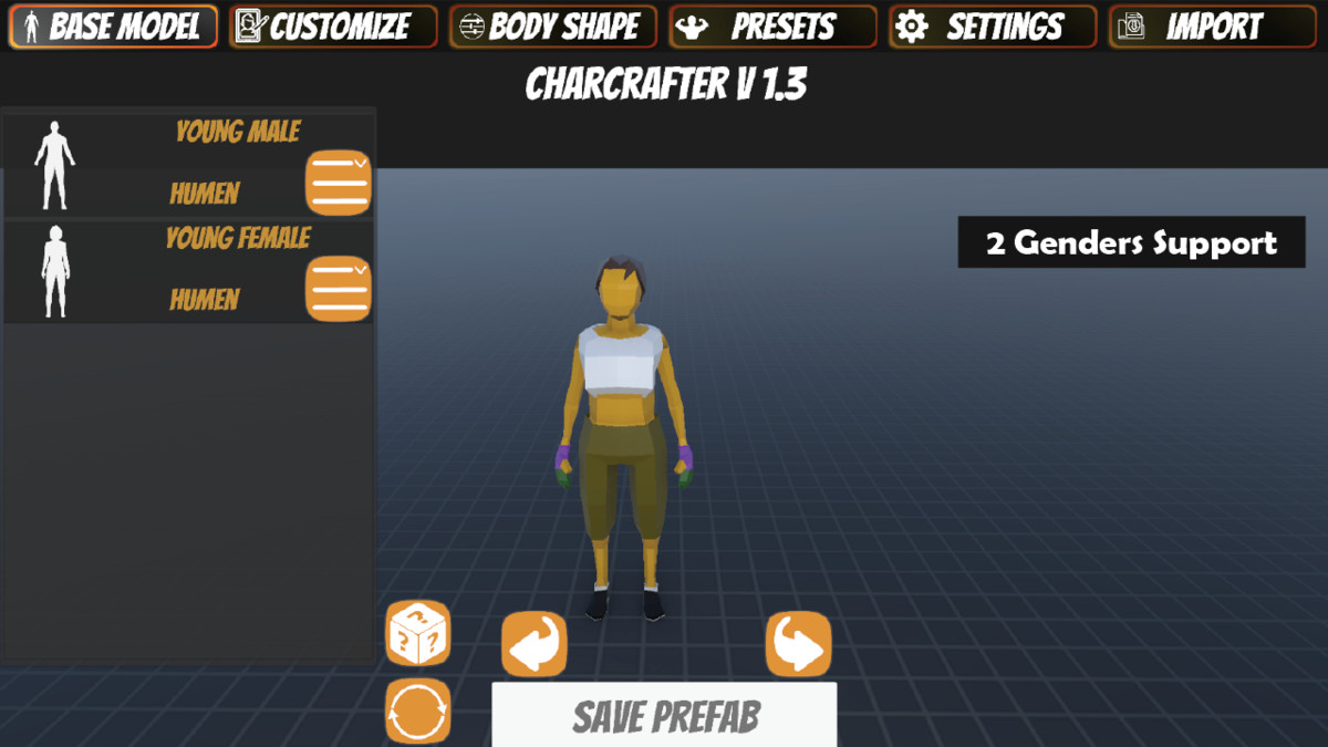 CharCrafter Pro - Moduler Low-Poly Character Creation