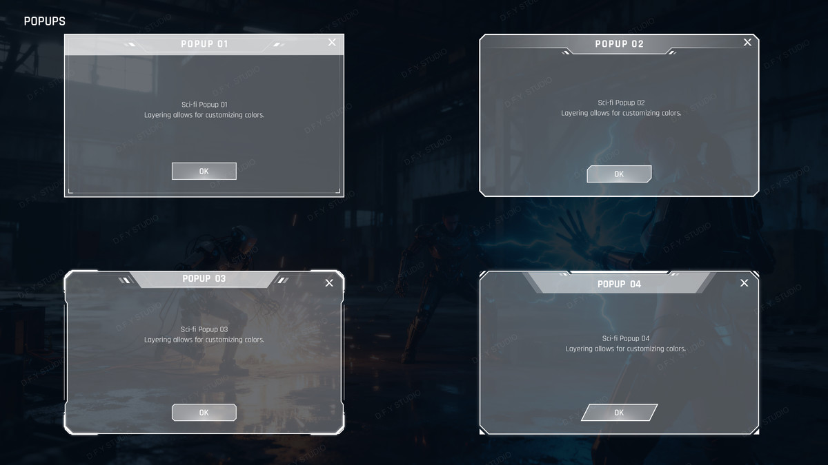 Super Sci-Fi Complete UI Pack(+PSD)