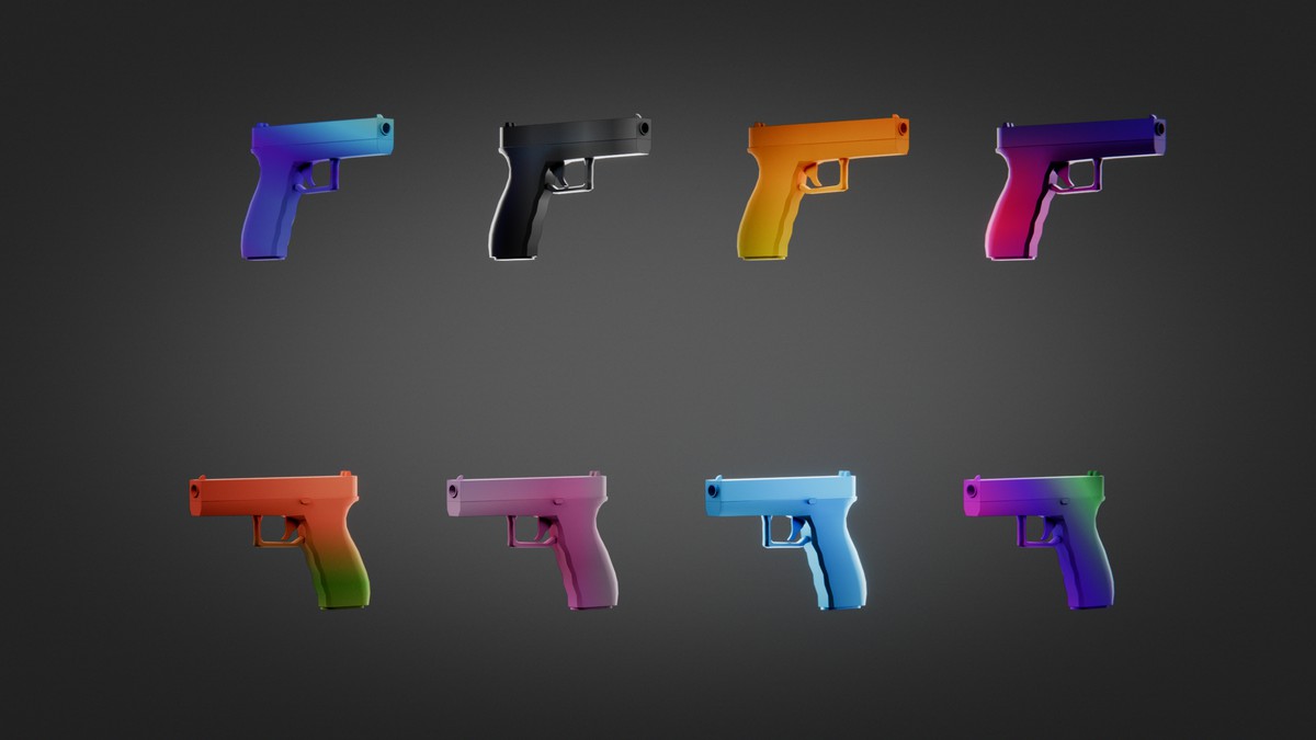Ultimate Weapon Pack — 23 Guns + 943 Skins (Low Poly, Stylized, FPS/TPS Ready)