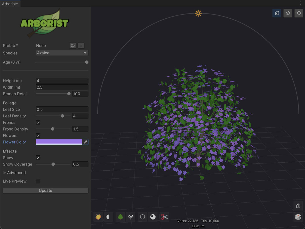 Arborist - Seasonal Procedural Trees