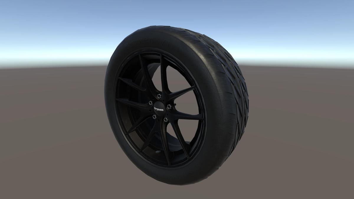 Kryxen Wheel V1 - Gloss_Black - Game Ready