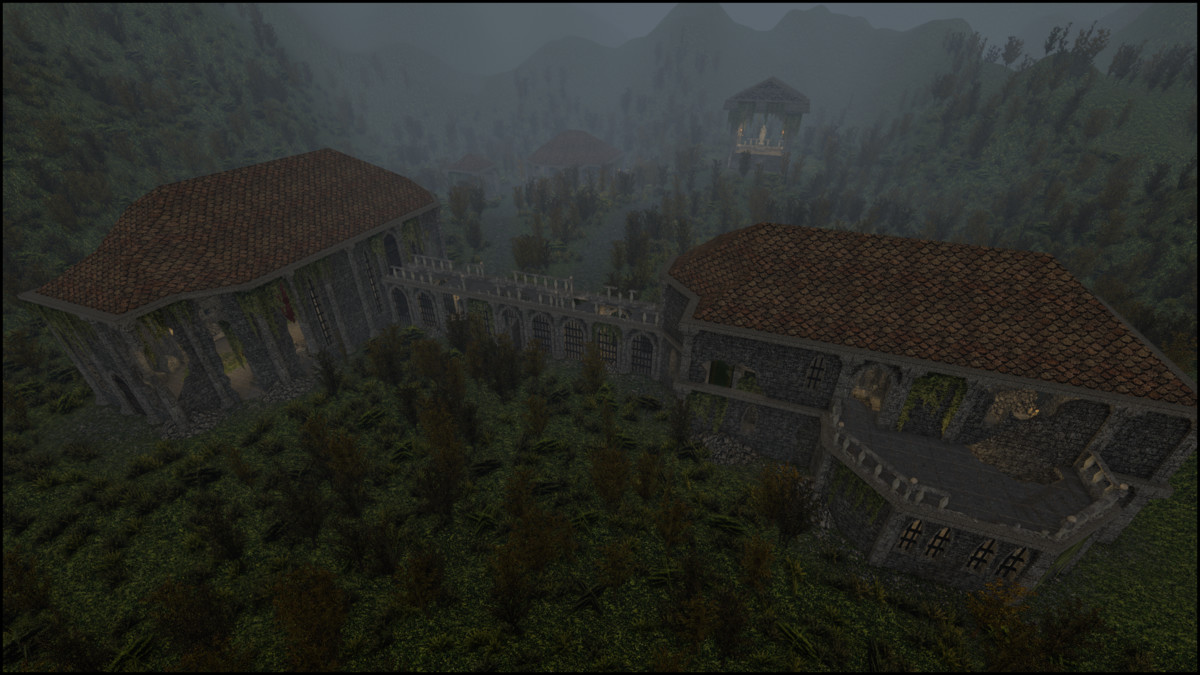 Retro Style Module Abandoned Ruins - Retro Style Modular Environment Pack